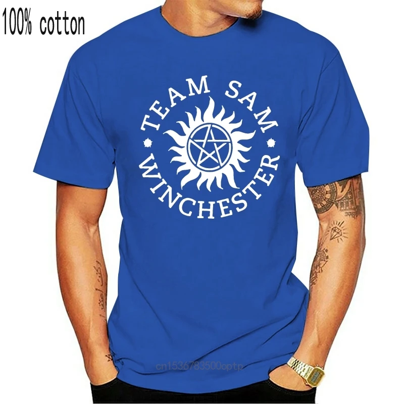 

New Team Sam Winchester 83 T-Shirt - Supernatural Saving People Hunting Things Top
