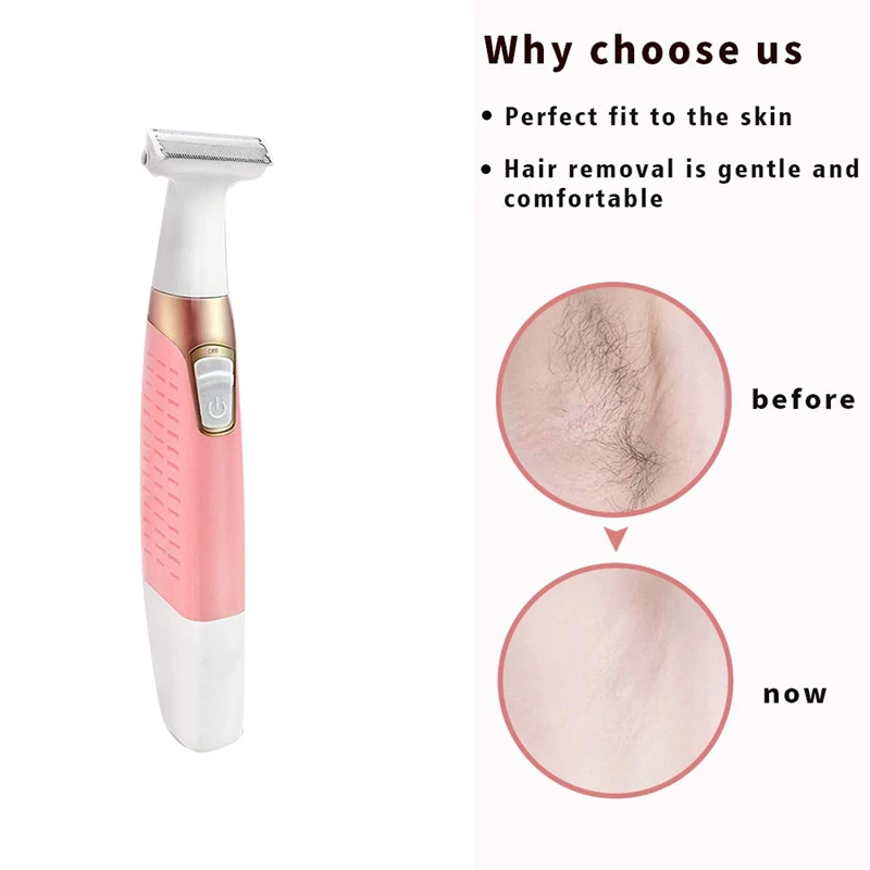 

Rechargeable Womens Electric Razor,Cordless Waterproof Electric Razor for Women Body/Arm/Armpit/Bikini Line/Leg