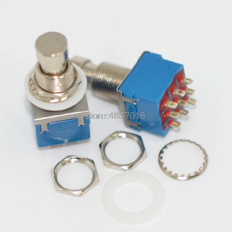 

Free Shipping 10 X 3PDT 9-PIN Guitar Effects Stomp Switch Pedal Box Foot Metal True Bypass