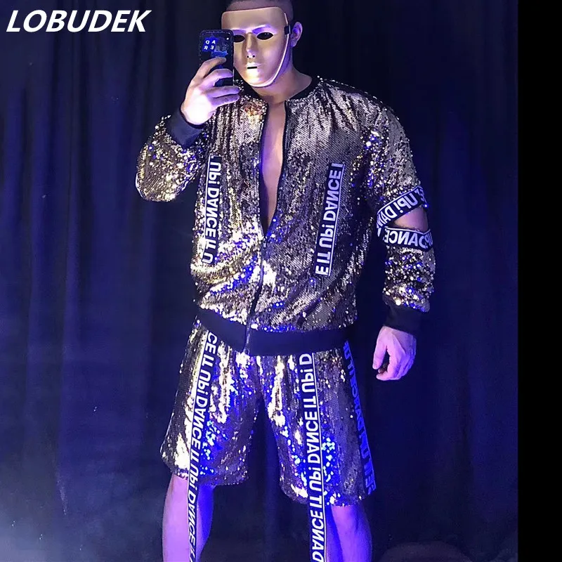 Комплект для ночного клуба бара мужской певец хип-хоп джаз рок-танцы пиджак с