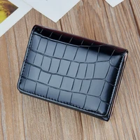 womens wallet short crocodile pattern hasp coin purses female luxury designer three fold card holder clutch ladies money bags