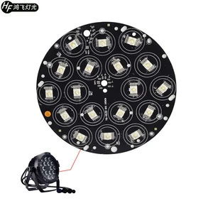 18x18 Вт Водонепроницаемый светодиодный светильник par доска 180 мм * 180 мм RGBWA + UV 6in1