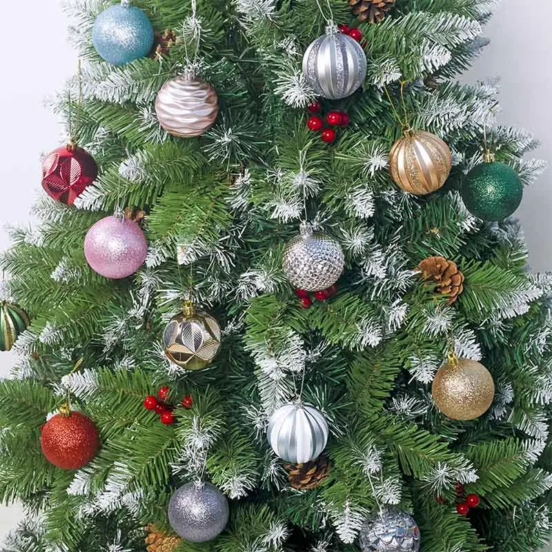 

6cm Christmas Tree Decorations Balls Bauble Xmas Party Hanging Ball Ornaments Christmas Decorations for Home New Year Gift