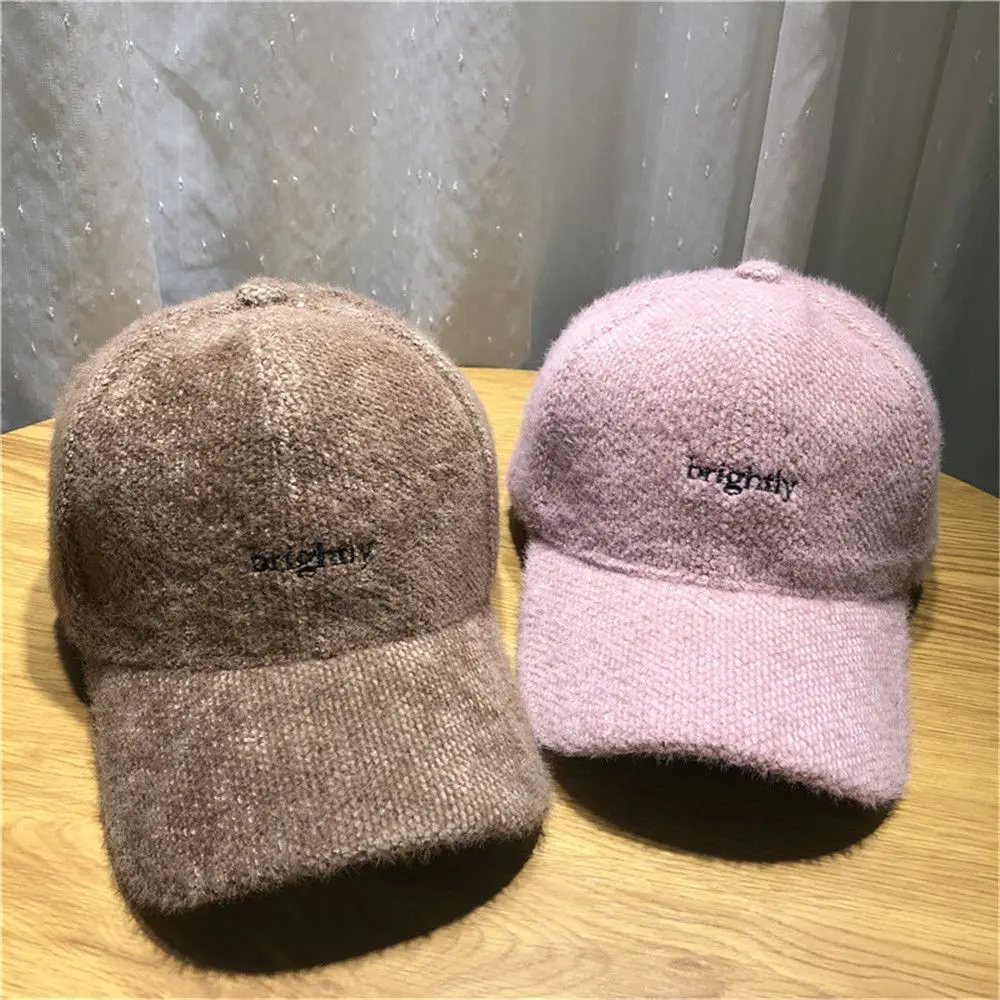 

2022 теплые ветрозащитные кашемировые бейсболки, модные цвета хаки, розовый плюс бархатная теплая зимняя Регулируемая шапка в стиле хип-хоп