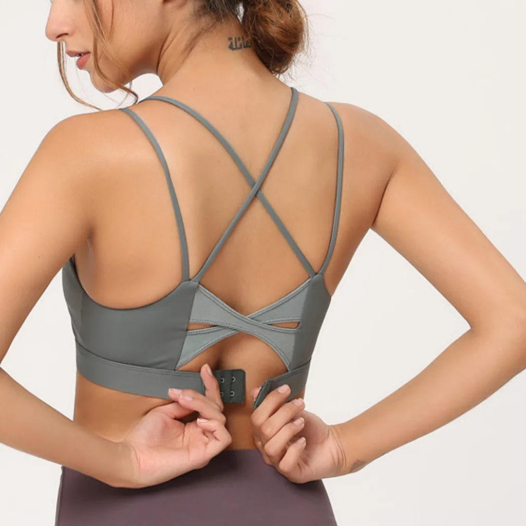 Спортивный бюстгальтер Топ пуш ап фитнес Бюстгальтер для занятий йогой Нижнее