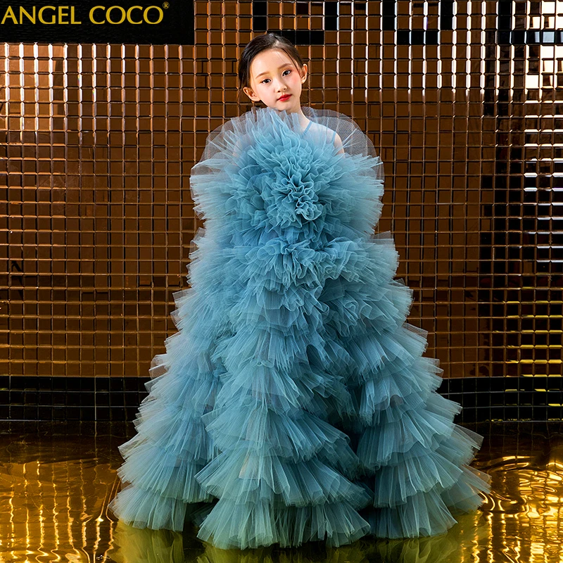 

Детское платье для девочек; Свадебное платье с фатиновой юбкой и цветочным узором для девочек; Элегантное нарядное торжественное платье пр...