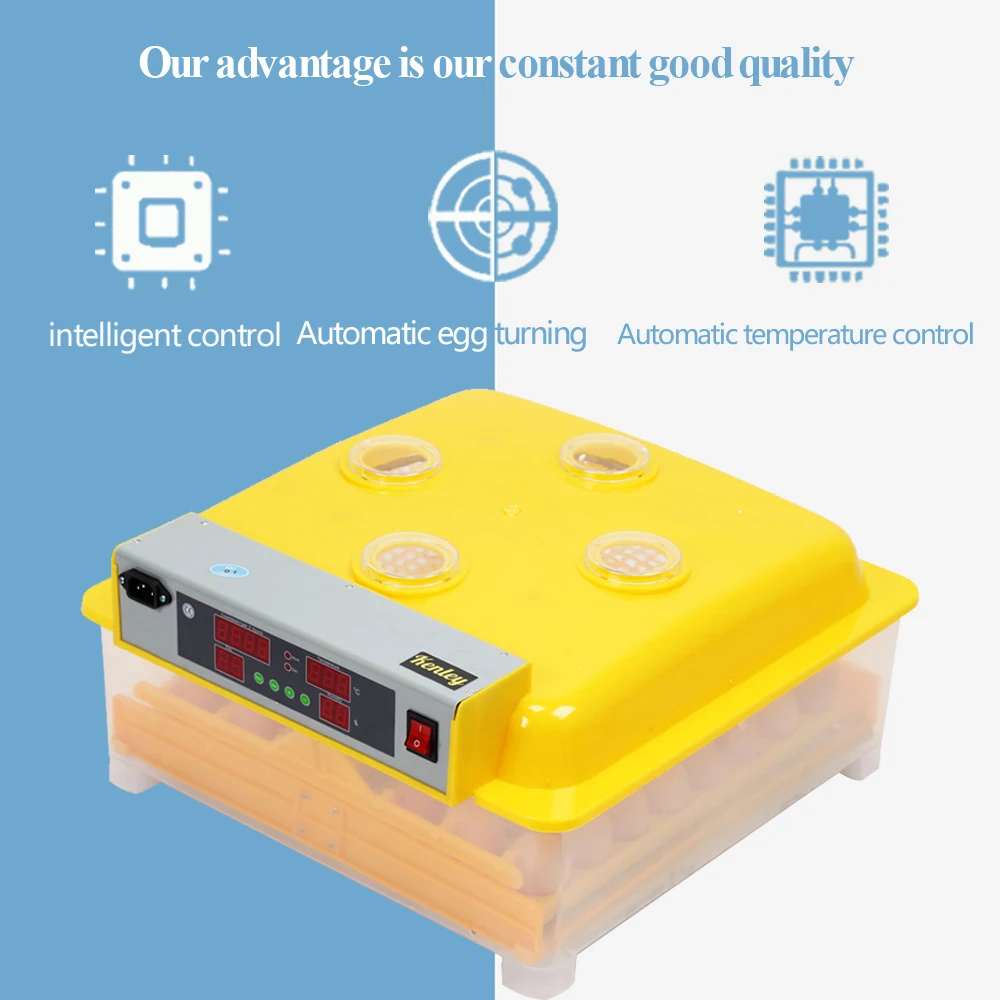Горячая распродажа! Большой емкости 48 яиц инкубатор Автоматическая Птица Яйцо