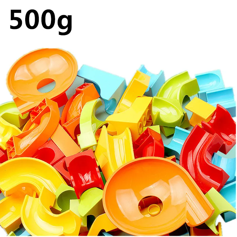 500g Marble Race Run Large Basic Building Blocks Complementary Parts for Wall Desk Compatible Particles Children Toys | Игрушки и хобби