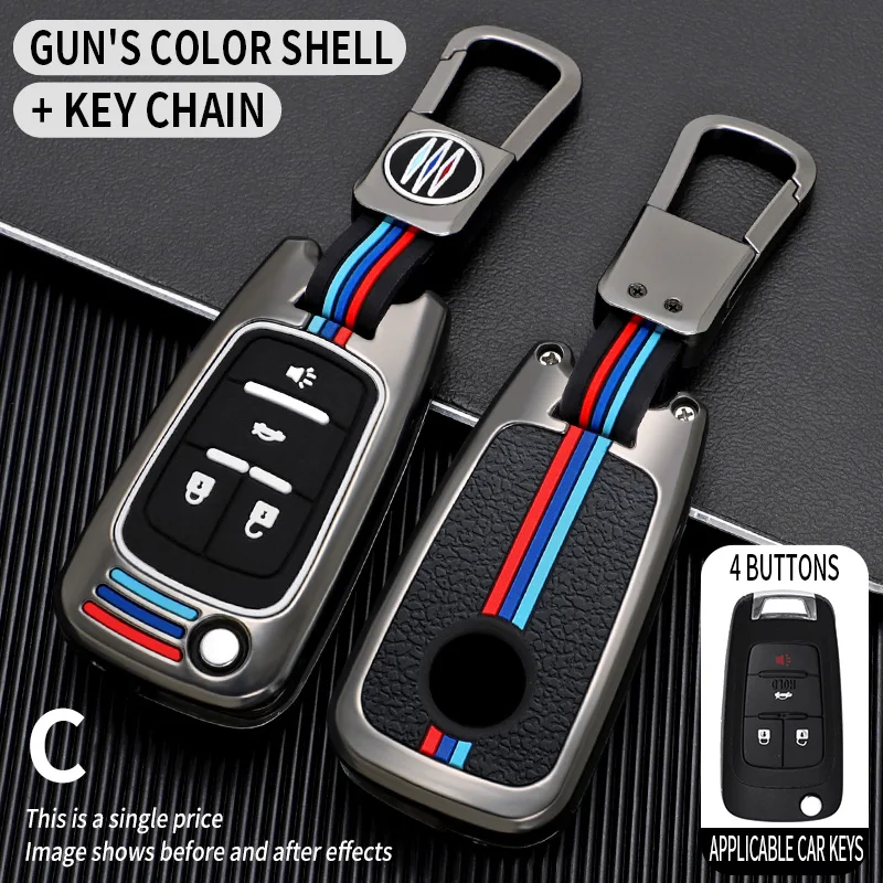 

Car key Cover for Chevrolet Cruze Aveo Lova Epica Opel VAUXHALL Astra Corsa Antara Meriva Insignia Zafira C Mokka Karl keychain