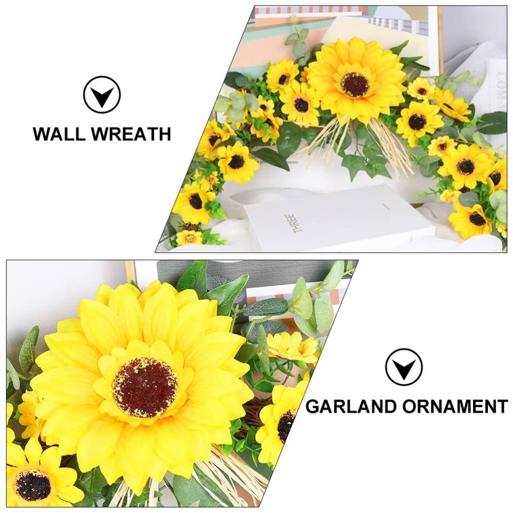

1 Pc Creative Artificial Sunflower Ornament Wall Hanging Wedding Decoration