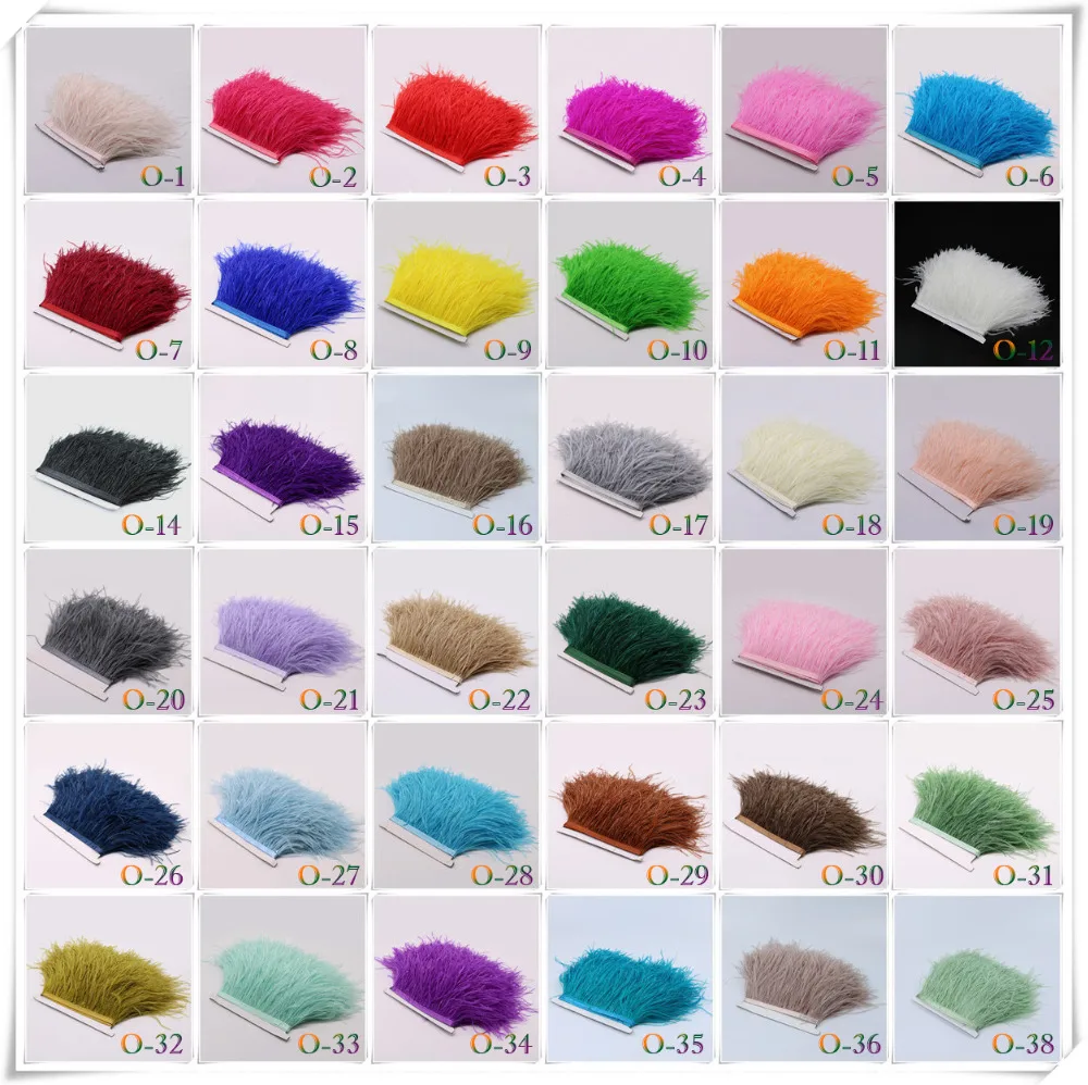 

15-18cm ostrich trim color033
