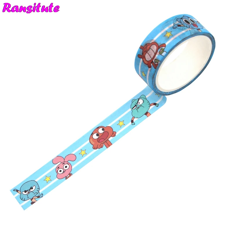 Милая мультяшная клейкая лента ranlocte R709 с рисунком из мультфильма наклейка