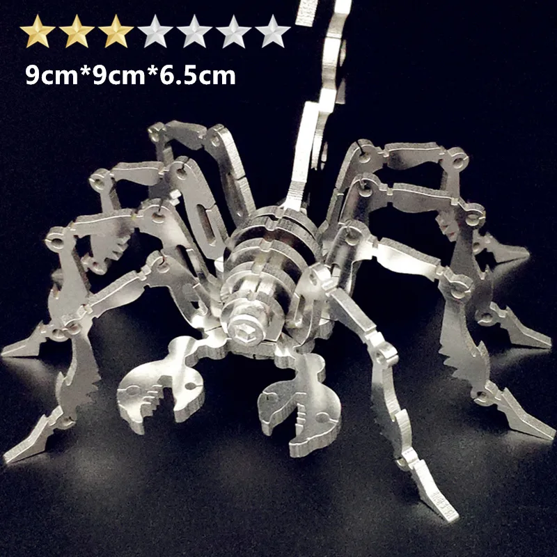 Металлическая 3D модель Пазл "сделай сам" Сборная короля скорпиона дракона