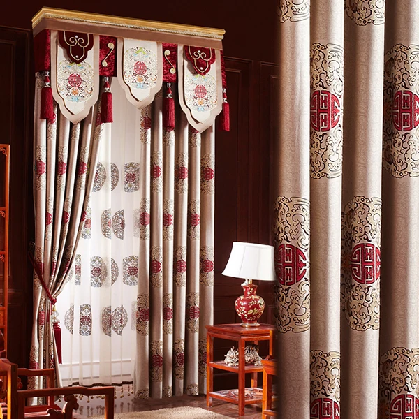

Chinese curtain Chinese style living room classical atmosphere high grade bedroom new Chinese Zen 2020 new product