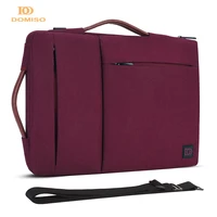 domiso multi use strap laptop sleeve bag with handle for 10 13 14 15 6 17 inch laptop shockproof computer notebook bagred