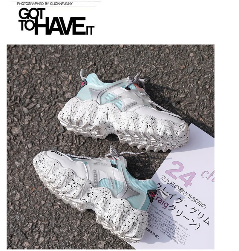 

Spring Sneakers Women Casual Platform Shoes Breathable Wedges Ladies Trainers Basket Femme Mesh Sport Chunky Sneakers Woman