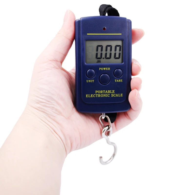

40kg / 10g Digital 3 Keys Scale Electronic Portable Digital Weight Fish Hook Luggage Hanging with Backlight
