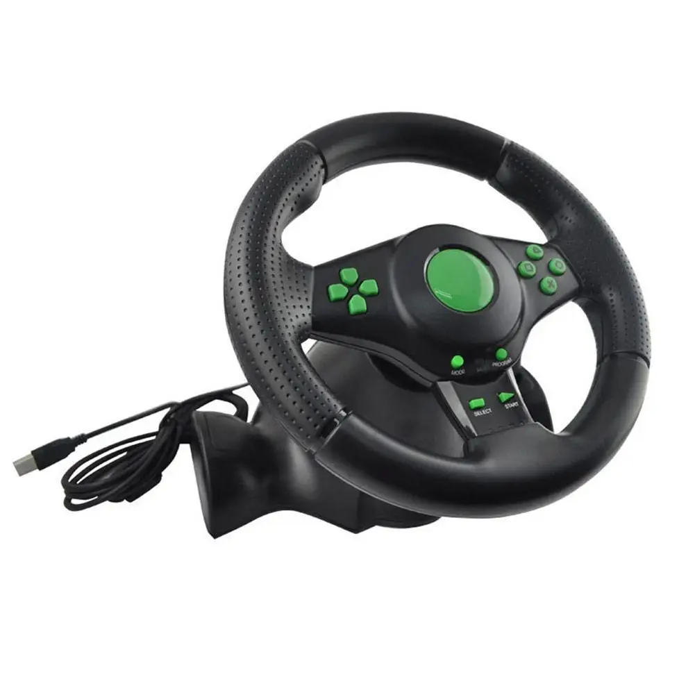 Для XBOX-360/для PS3/P2/PC игры гоночный руль USB подключи и играй с педалью компьютерная Вибрация 180 градусов нулевой мертвый угол