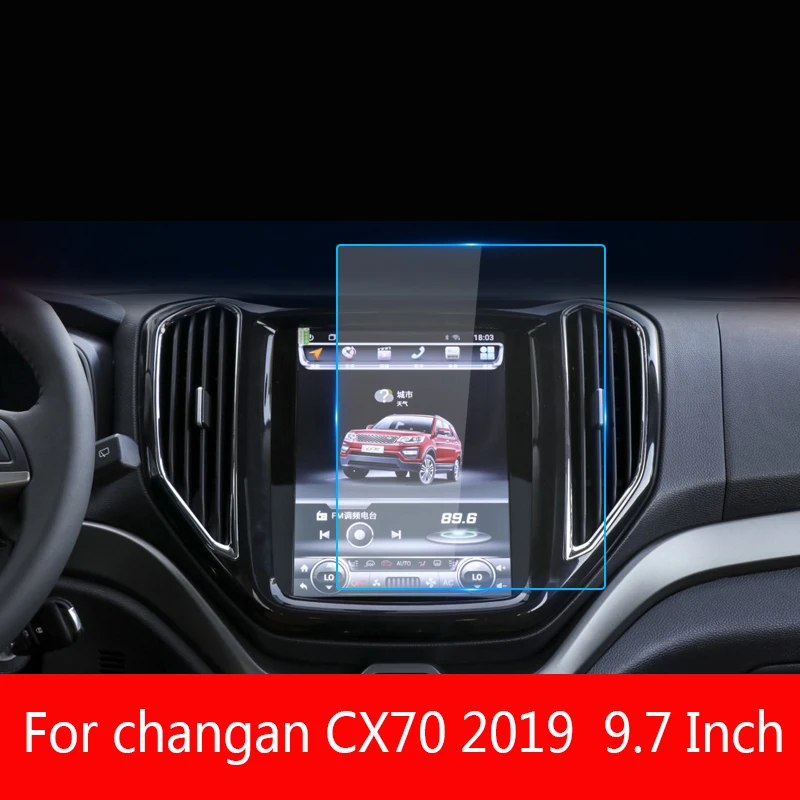 

9.7 Inch For changan cx70 cx70t 2019 2020 car gps navigation touch screen protective LCD Tempered glass film Interior stickers