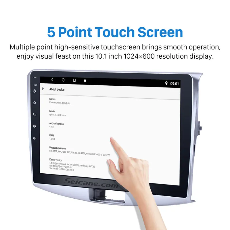 Автомагнитола Seicane мультимедийный проигрыватель на Android 9 0 10 1 дюйма с GPS для VW