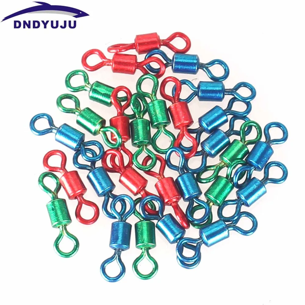

20x Rolling Swivel Fishing hook Fishing Swivel Rolling Connector Fishing Hook Copper Stainless steel Fishing Tackle