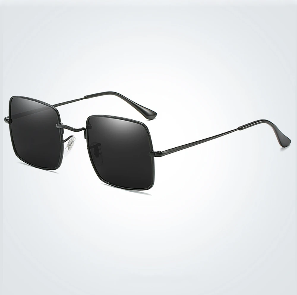 

Men Outdoor Sports Fashion Alloy Square Oversized Polarized Sunglasses Custom Made Myopia Lens -1 to -6