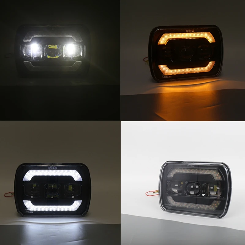 7-дюймовые дневные ходовые огни квадрасветодиодный светодиодные 20 Вт 6500K