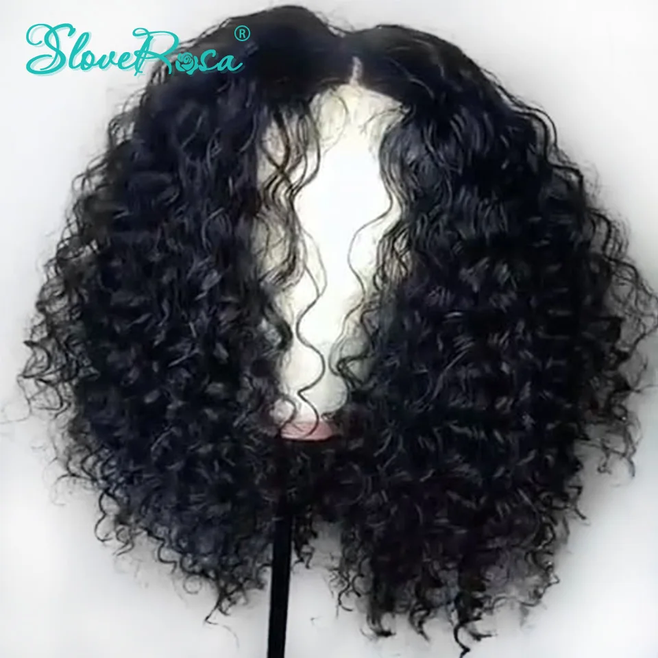 Парики из человеческих волос с полным кружевом плотность 130% глубокие кудрявые