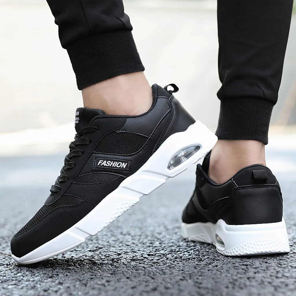 

Men Outdoor Sports Shoes Men Sneakers for Running Shoes Male Breathable Casual Shoes Black Athletic Running Shoes Tennis