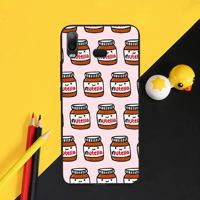 PENGHUWAN еды шоколада Tumblr Nutella типа сделай сам украшения чехла для телефона Samsung A10 A20