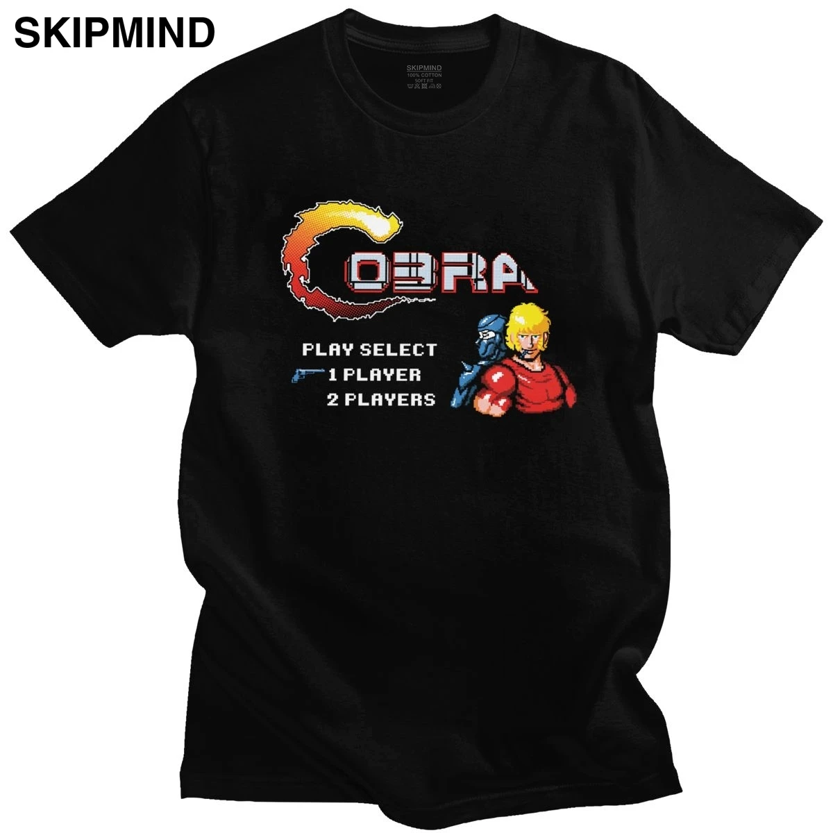 Классический Manga космические приключения кобры футболка для мужчин с коротким