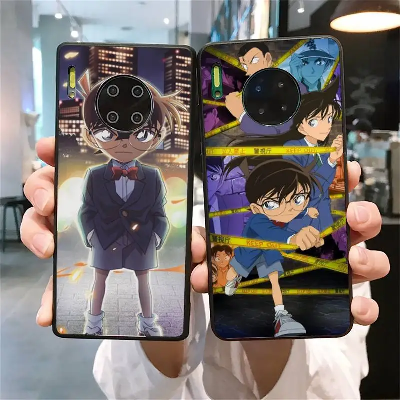 

YNDFCNB Anime Detective Conan Phone Case for Huawei Mate 20 10 9 40 30 lite pro X Nova 2 3i 7se