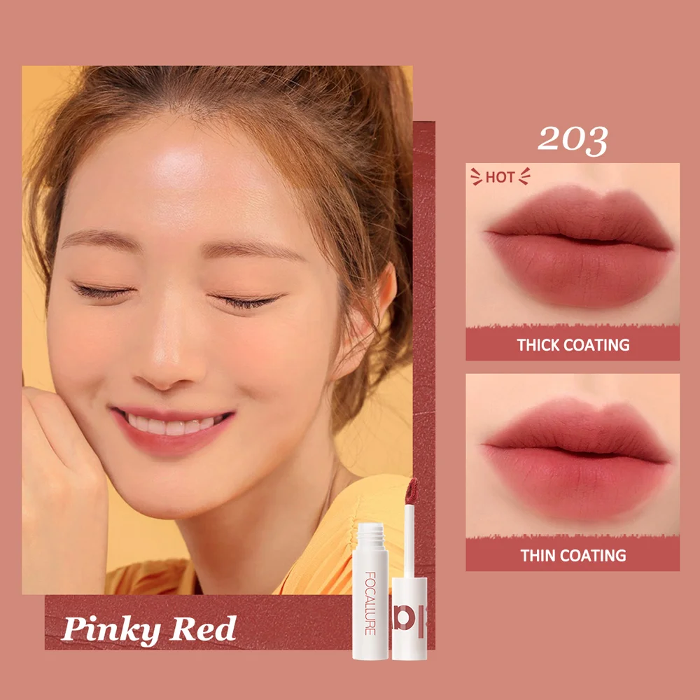 FOCALLURE Matte губная помада Lipclay Lipcream бархатная водостойкая стойкая двойного