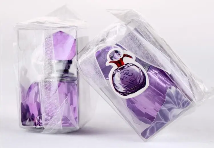 K9 Crystal Handicrafts Perfume Bottle Shape Baby Shower Gift Purple and Pink Wedding Favors Decoration Wholesale | Дом и сад