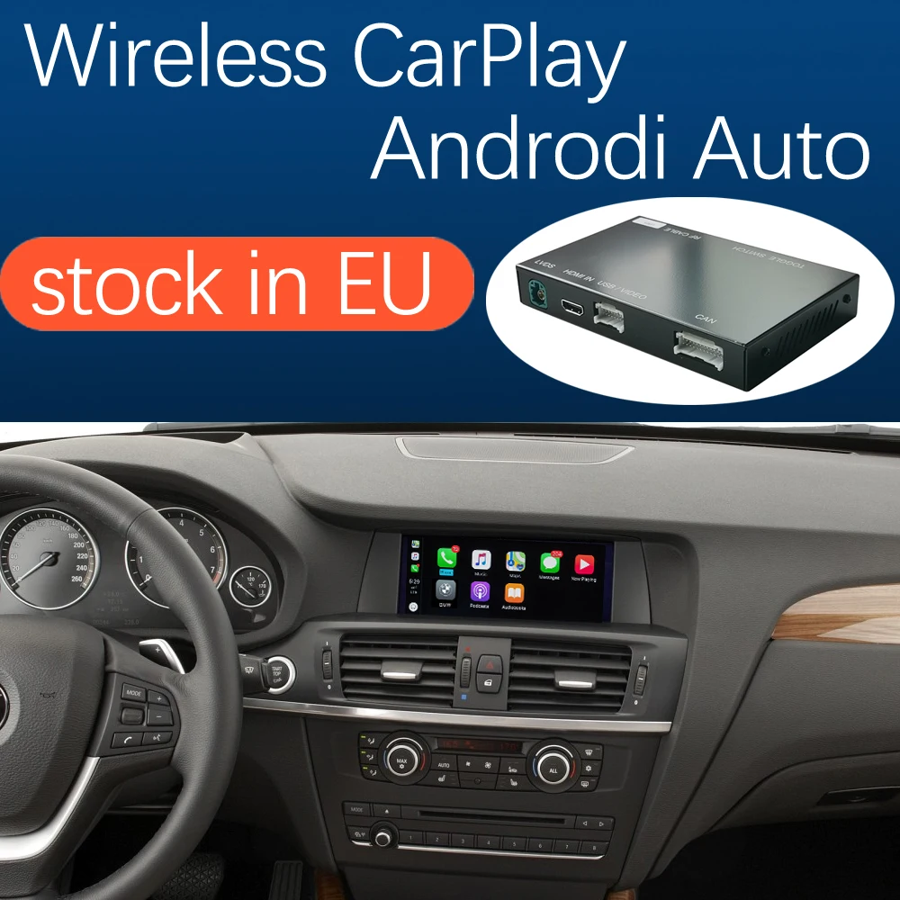 Беспроводной автомобильный интерфейс Apple CarPlay Android для BMW X3 F25 X4 F26 2011 2016 с функцией