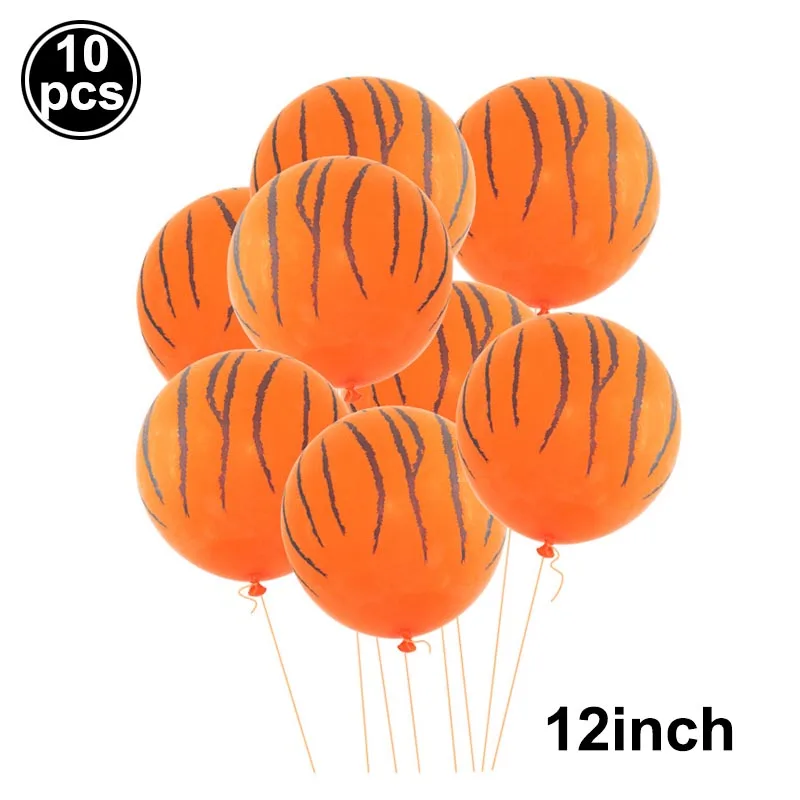 10 шт. латексные шары с принтом животных джунглей корова тигр зебра леопард | Дом и