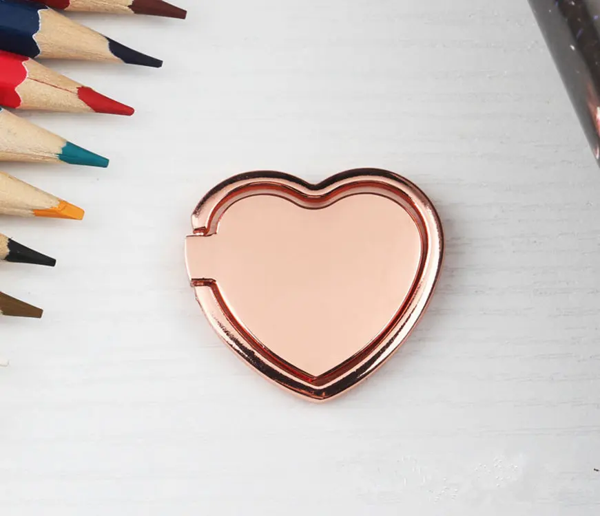 jaixin rosegold Любовь Форма гнезда для телефона держатель простое выражение мобильного телефона стрейч кронштейн Стенд сотовый телефон держатель телефона с кольцом на палец - Цвет: jaixin rosegold