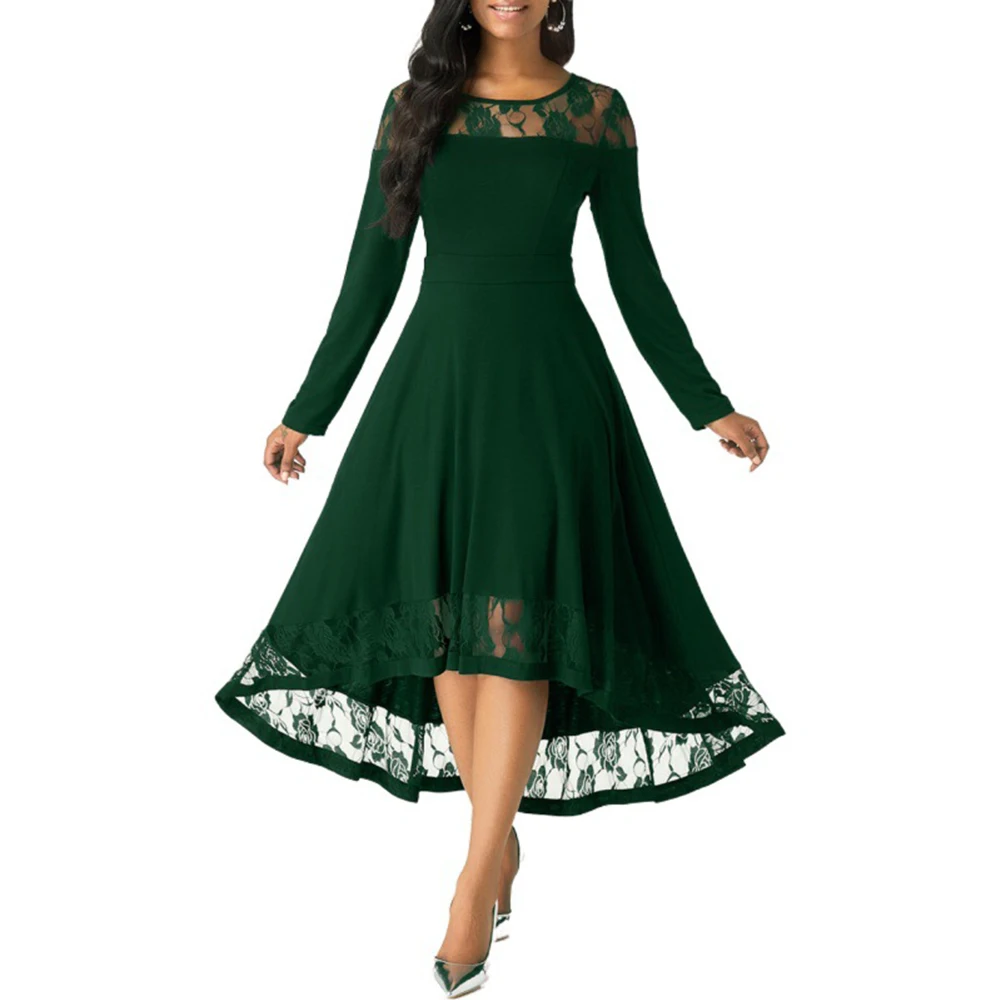 Женское кружевное бальное платье повседневное элегантное облегающее длинное