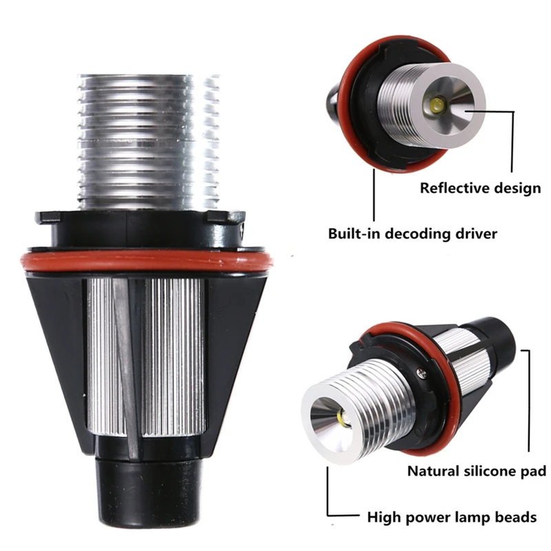 2 шт. ошибок светодиодный Ангельские глазки белого и синего цвета габаритные огни