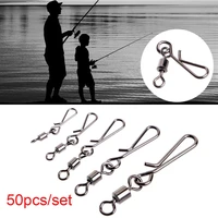 new durable solid ring size 2 to 10 rolling swivel heavy duty ball fishing snap connector with pin bearing barrel