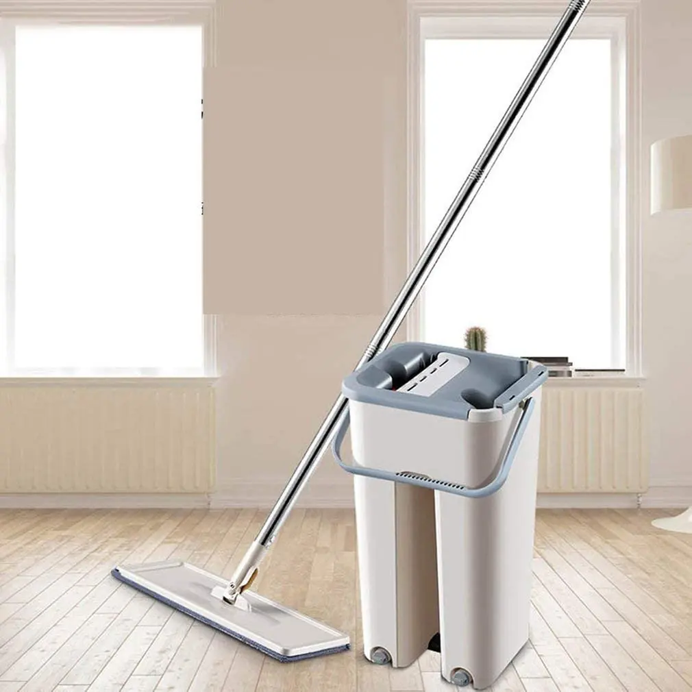 

Новая плоская швабра с отжимом без рук с ведром, швабра из микрофибры для мытья пола, набор инструментов для домашней уборки