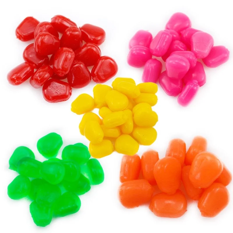 30 шт. рыболовные приманки мягкие пластиковые искусственные с запахом кукурузы