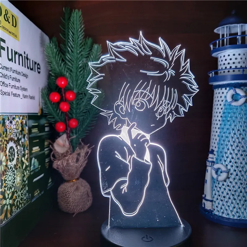 Светодиодный ночник Hunter X Killua Zoldyck набор 3d моделей рождественский подарок аниме