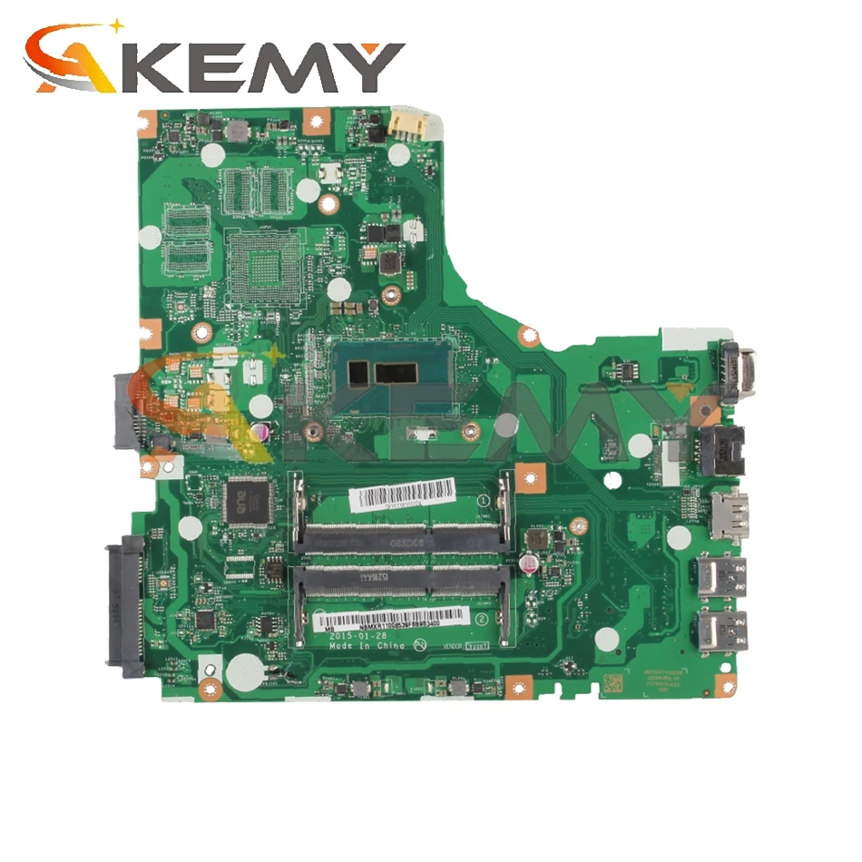 

AKEMY NBMXR1100B NB.MXR11.00B A4WAB LA-C341P Main board For Aspire E5-473G laptop motherboard SR244 I3-5005U
