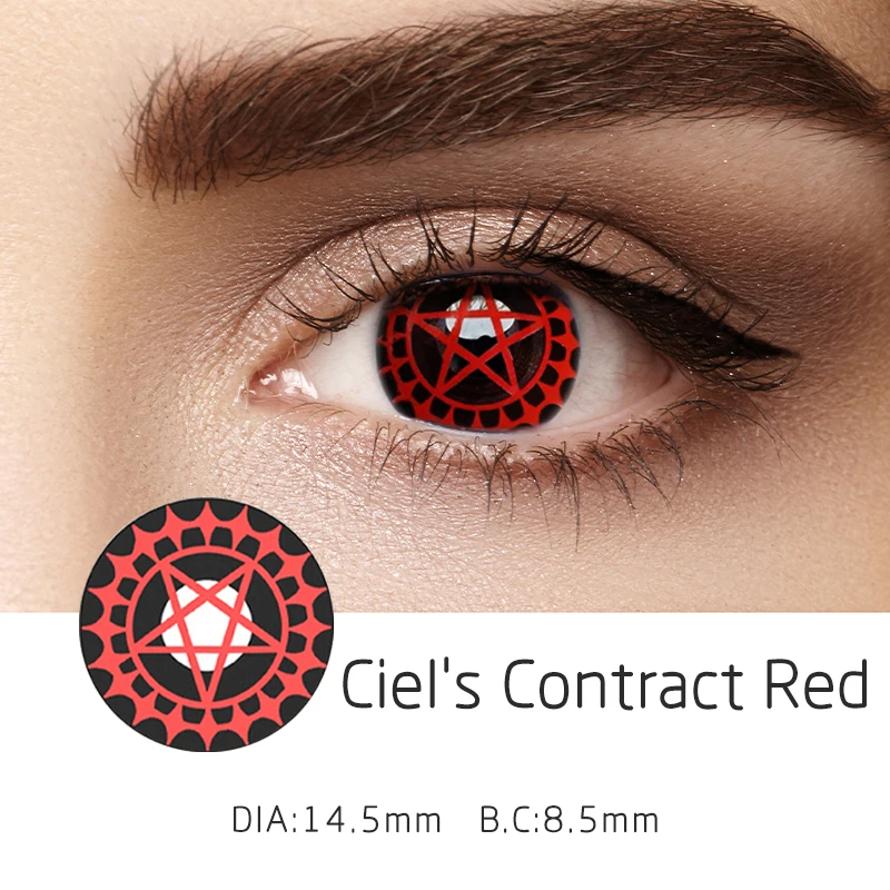 

Contact Lenses for Eyes Brown Red Natural Color Big Eyes 3 Months Wholesale Halloween Beautiful Pupil Lenses Eye Color Cosmetic