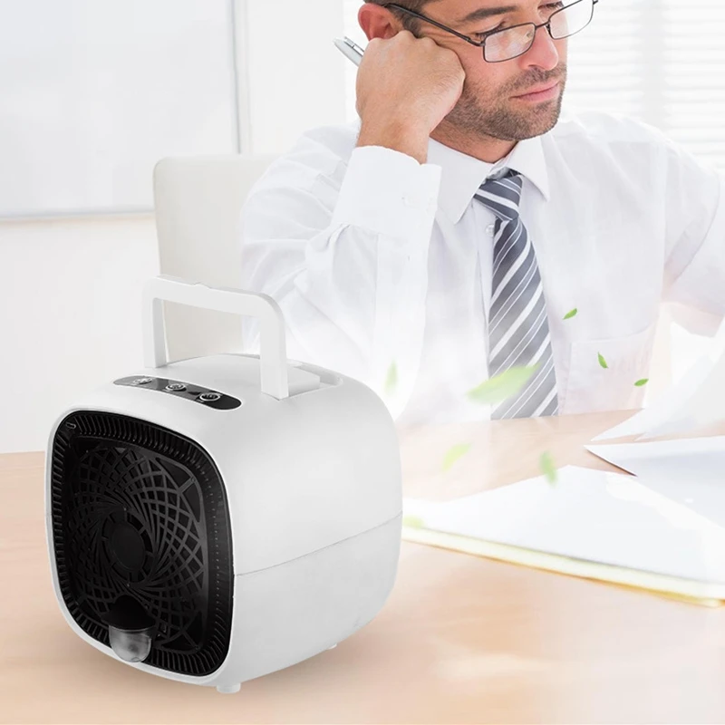 

Portable Air Cooler,Air Conditioner Evaporative Air Cooler Humidifier Purifier Desktop Cooling Fan for Bedroom Office