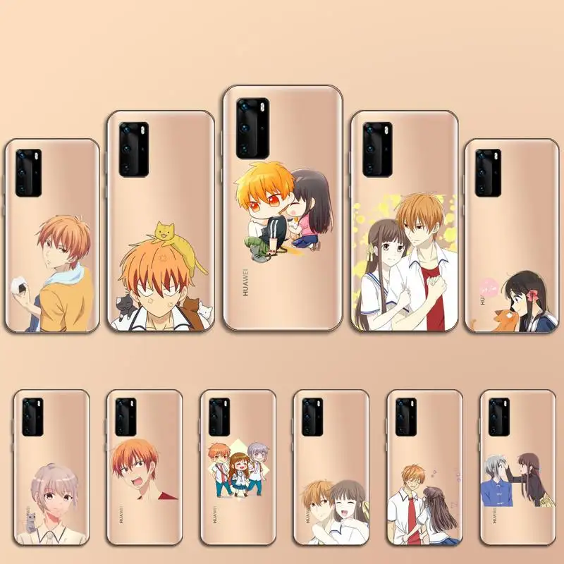 

Fruits Basket Japan anime Phone Case Transparent for Huawei P20 P30 P40 lite pro P smart 2019 honor 8x 10i