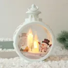 Винтажный Рождественский мини-фонарь, Светодиодная свеча, светильник Чи, рождественские украшения для фотографий, новый год 2022 #45