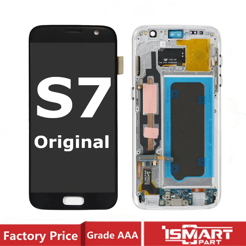 Оригинальный экран для Samsung Galaxy S7 ЖК дисплей в сборе с сенсорным дигитайзером