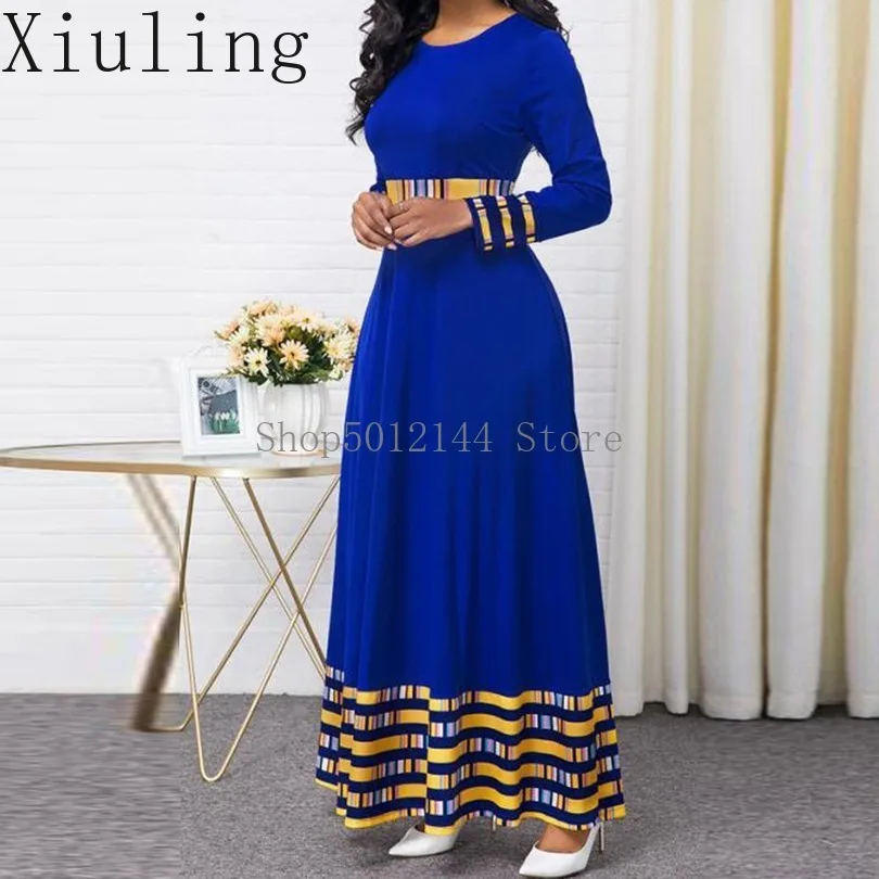 Plus Size Vestidos Abaya Dubai Turkey Arabic Hijab Muslim Dress Women Caftan Kaftan Elbise Dresses Islamic Clothing Sukienki